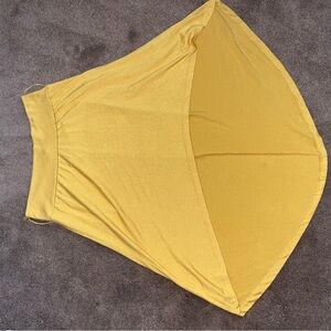 Women’s high low Yellow A-Line Skirt Sz small